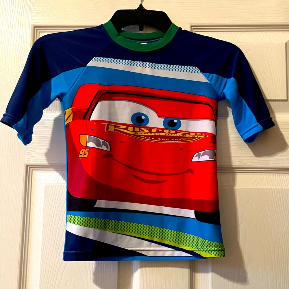 Lightning McQueen swim top. Disney parks